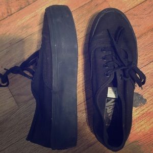 Black Platform Vans